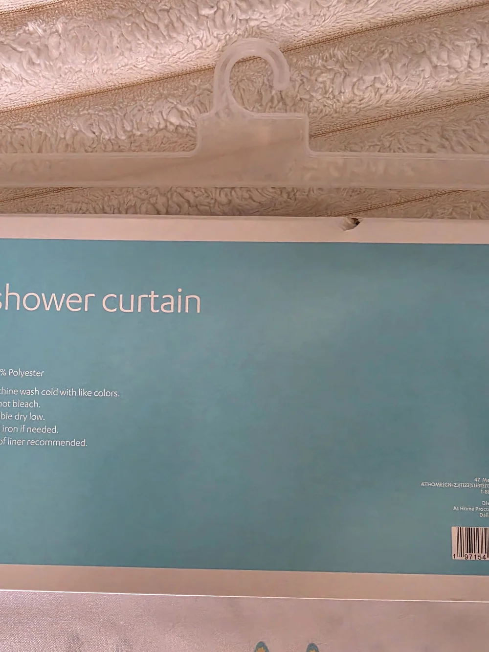 NWT Whimsical And Colorful Fairy Shower Curtain with Lilac Hooks - 72